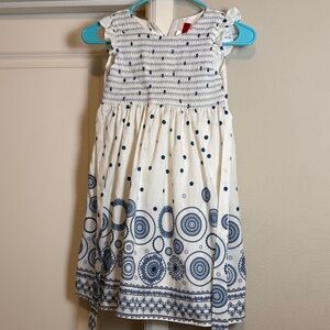 Blue and White Kids Dress